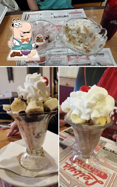 Leiby's Ice Cream House & Restaurant provides a selection of desserts