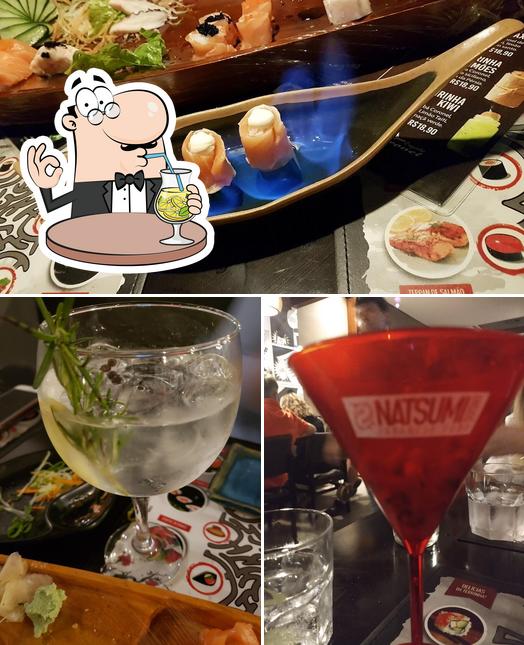 O Natsumi Sushi se destaca pelo bebida e comida