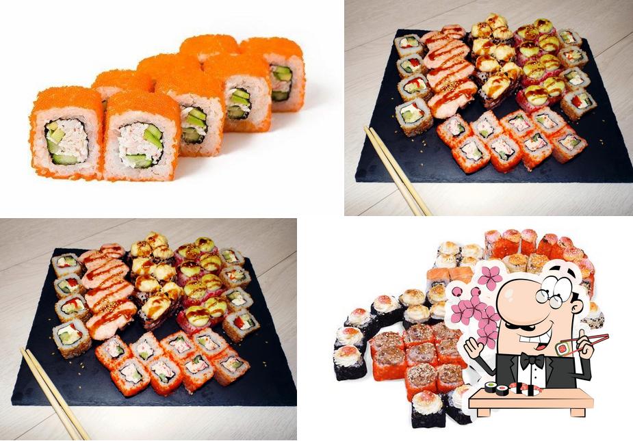 Sushi rolls are offered by PizzaLike