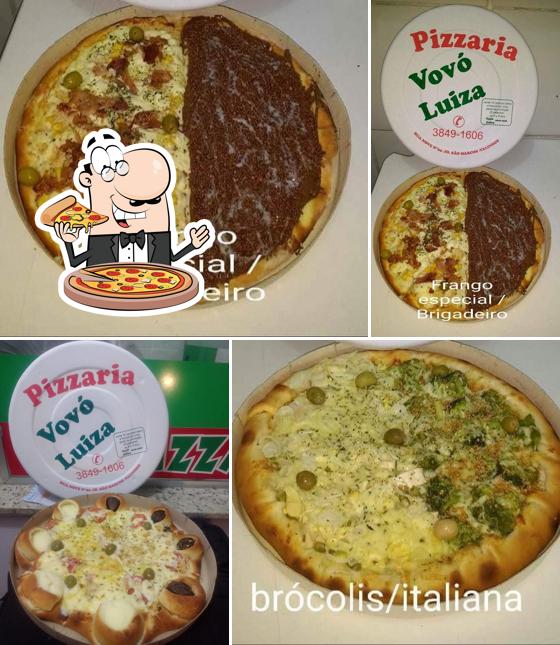 Peça diferentes tipos de pizza