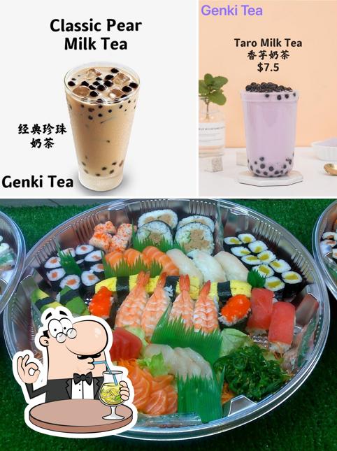 Genki Sushi &Genki Tea Griffith is distinguished by drink and sushi