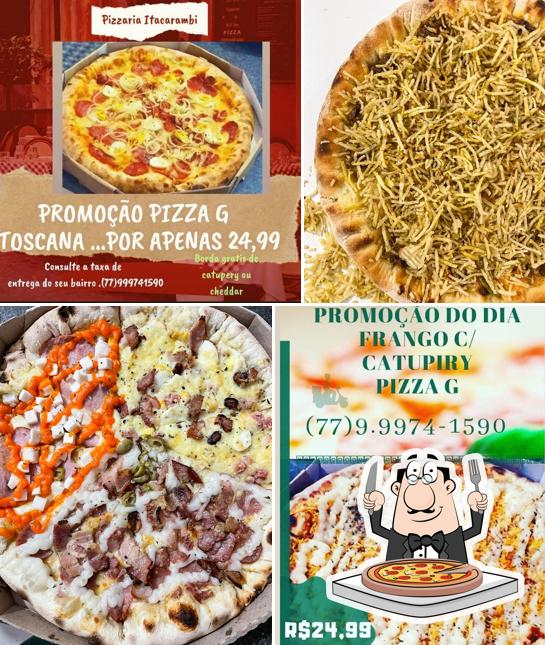 Consiga diferentes variedades de pizza