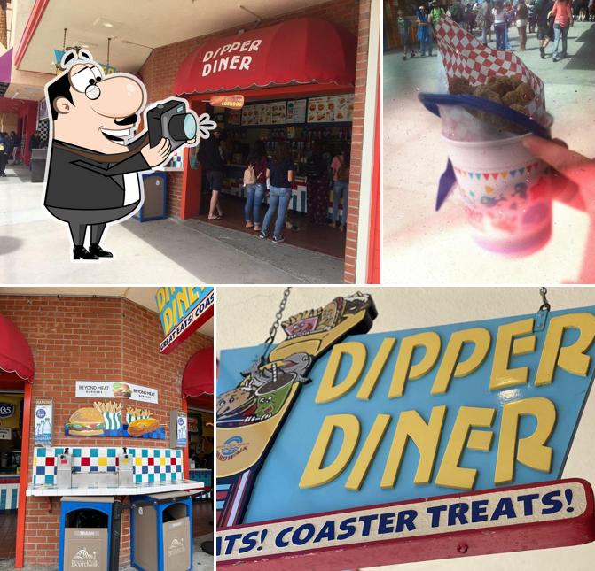 See this picture of Dipper Diner