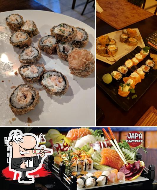 Escolha diversas opções de sushi