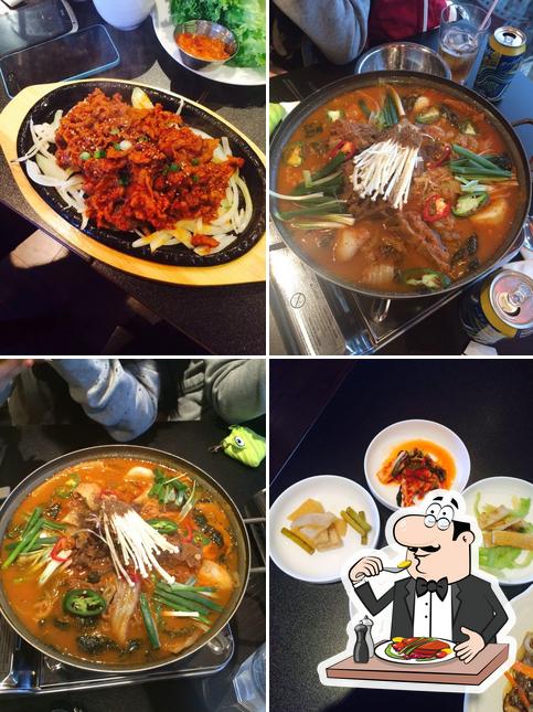 Food at Kim's Korean BBQ House