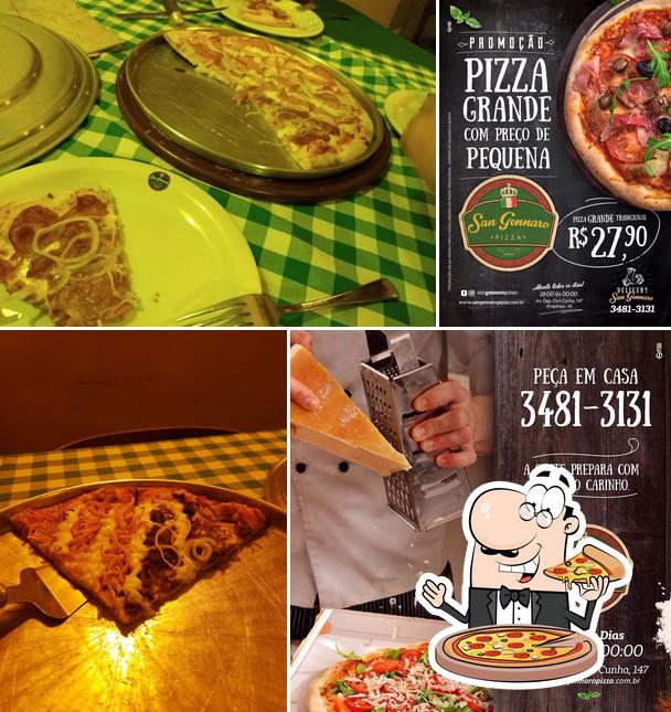 Experimente pizza no San Gennaro Pizza