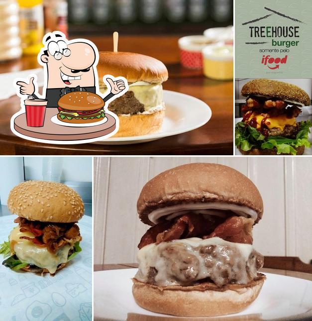 Experimente um hambúrguer no Treehouse Burger