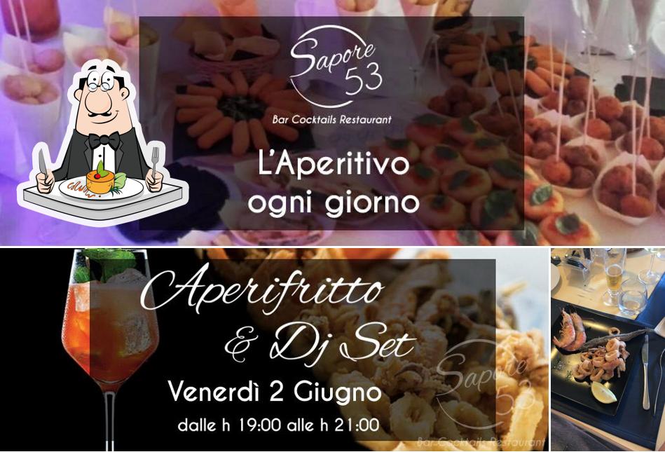 Ristorante Sapore 53 Golfo Aranci si caratterizza per la cibo e tavolo da pranzo