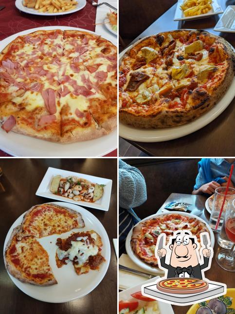 Try out pizza at Bella Italia