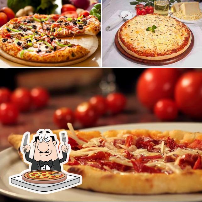 Peça diferentes tipos de pizza