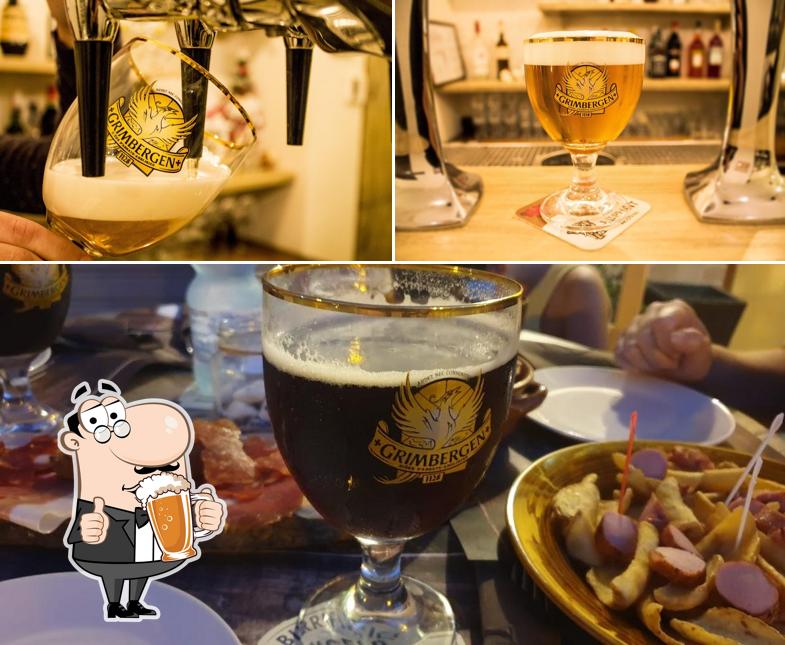 Vous pouvez prendre un verre de bière blonde ou brune