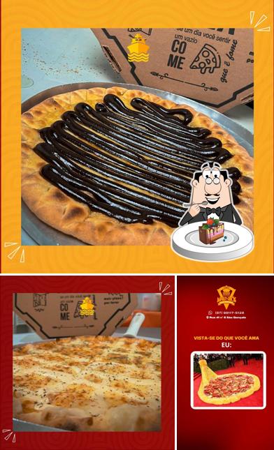 Pastel de chocolate en Marinho’s Pizzaria