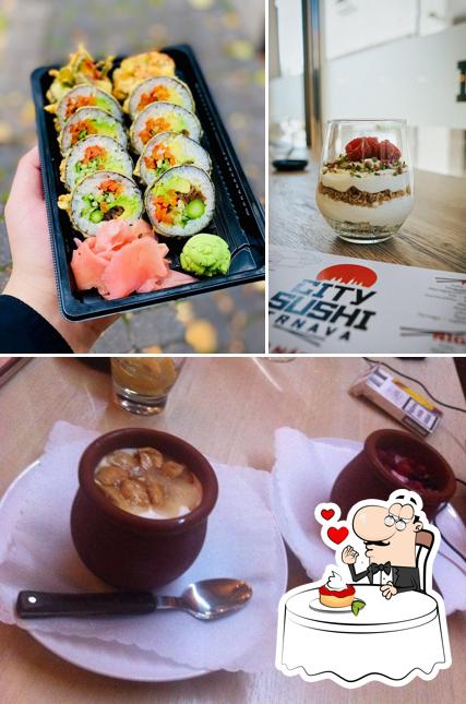 City Sushi Trnava Bistro bietet eine Auswahl von Süßspeisen