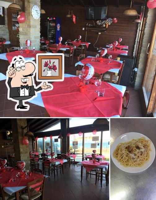 La immagine di interni e cibo da da Enzo ai salici