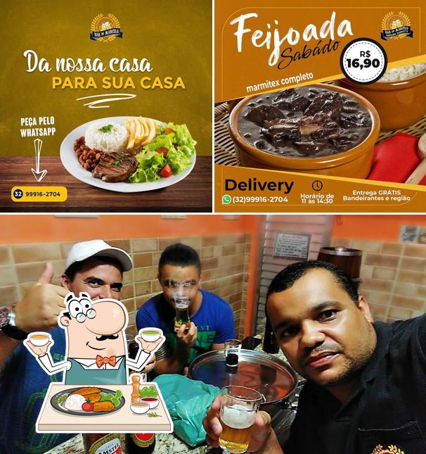 Confira a ilustração apresentando comida e cerveja a Bar Du Marcelu,Confraria Maricotta