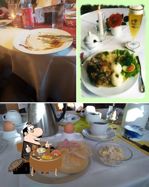 Еда в ""Am Goldbach" Pension & Restaurant"