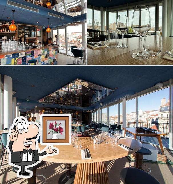 L’image de la intérieur et vin concernant Les Réformés Rooftop