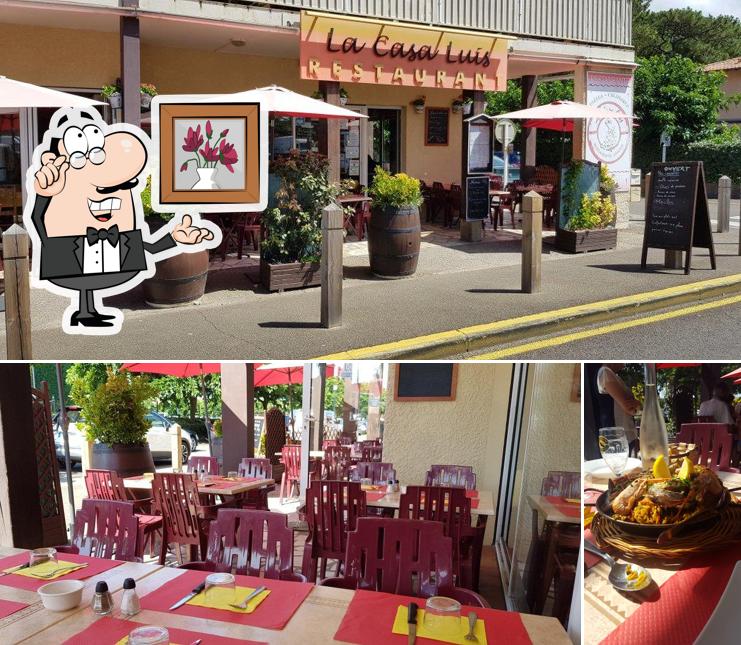 Installez-vous à l'une des tables de Restaurant Espagnol La Casa Luis Biscarrosse Plage