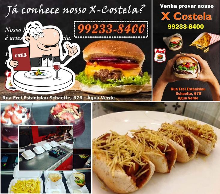 Comida em Red Food Truck