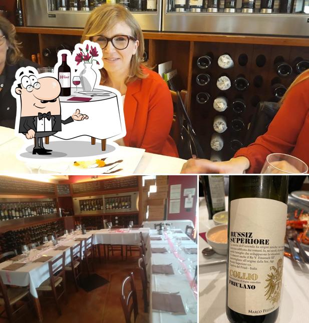 La foto di tavolo da pranzo e alcol da Ristorante da Flavio e Fabrizio