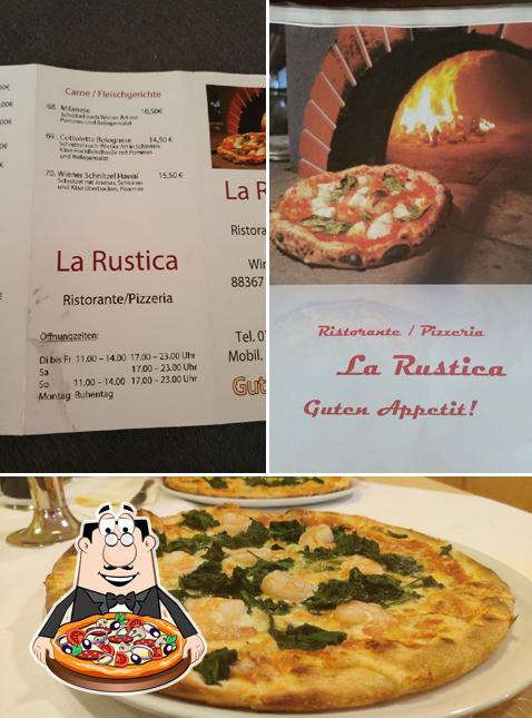 Essayez des pizzas à La Rustica