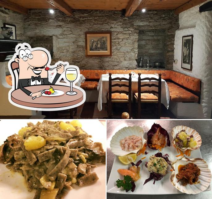 Dai un’occhiata alla foto che mostra la cibo e interni di Ristorante La Conca