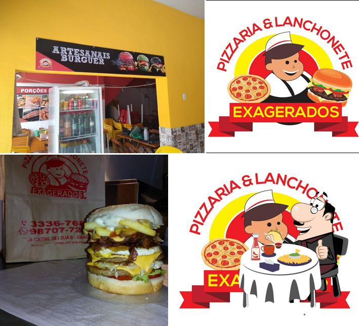 Peça um hambúrguer no EX 2.0 Pizzaria