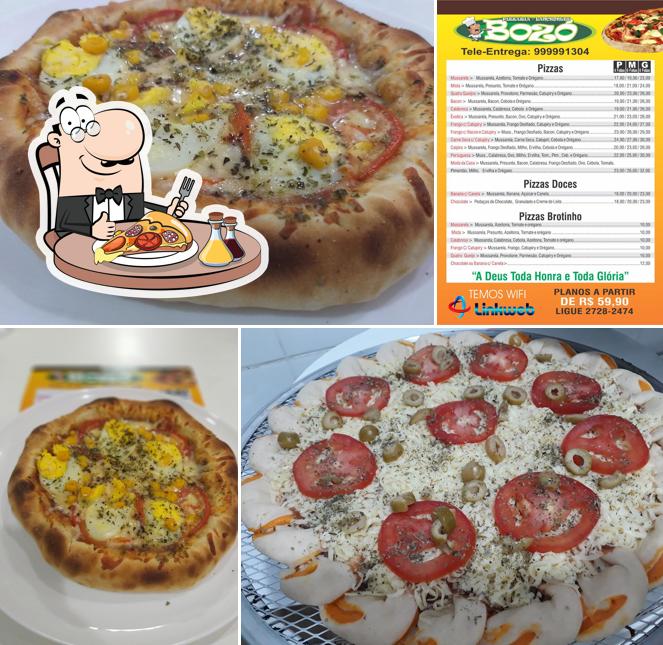 Consiga pizza no Bozó Pizzaria e Lanchonete