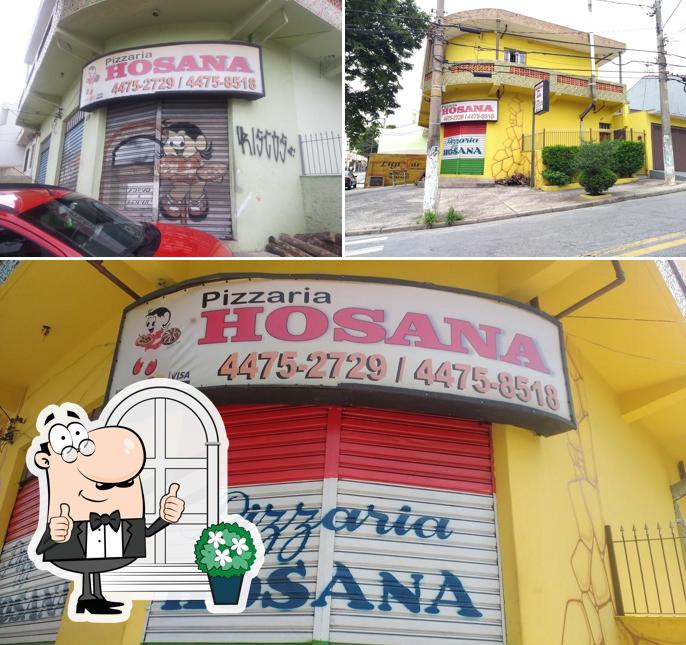 A Pizzaria Hosana se destaca pelo exterior e interior