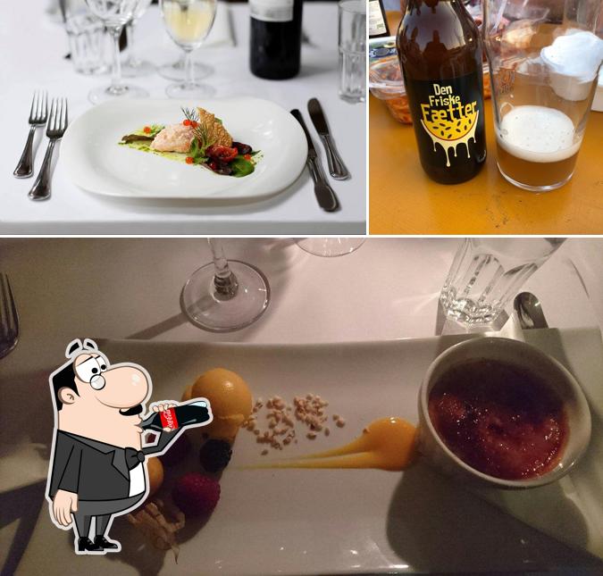 The photo of drink and food at Le Basilic