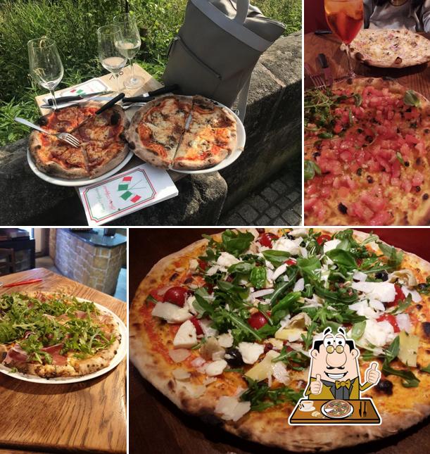 Get pizza at Osteria Da Luigi