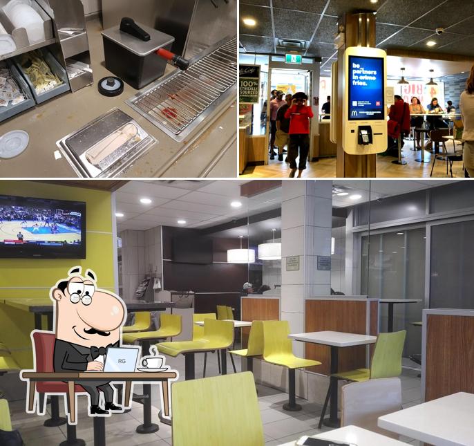 The interior of McDonald's