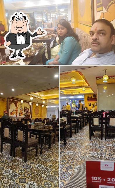 The interior of Ghoomar Traditional Thali Restaurants - Starling Mall