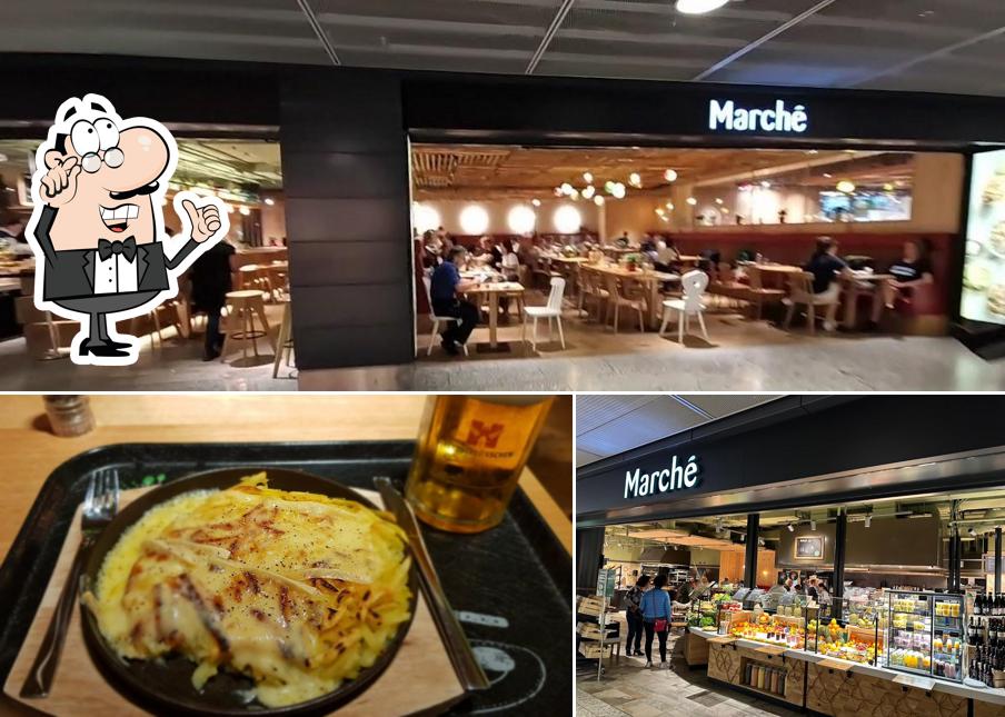 La foto di interni e cibo da Marché Cafébar Bushof/ZRH