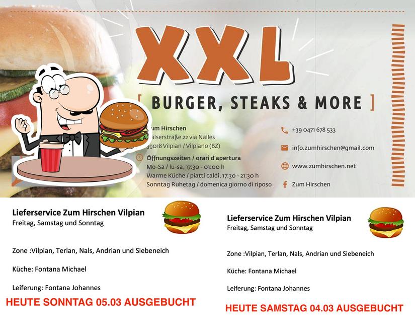 Zum Hirschen - Vilpian’s burgers will suit different tastes