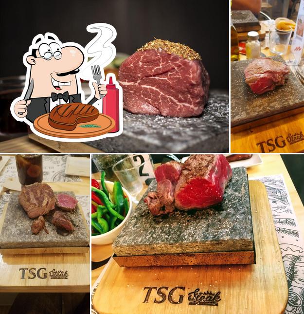 Tómate un plato con carne en Tsg Steak