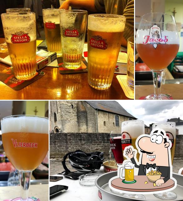 Vous pouvez prendre un verre de bière blonde ou brune