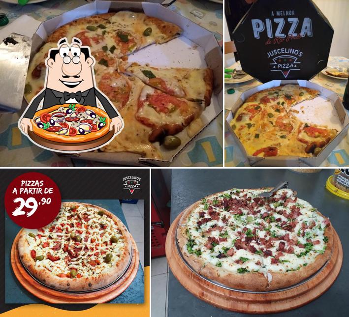 Consiga diferentes variedades de pizza