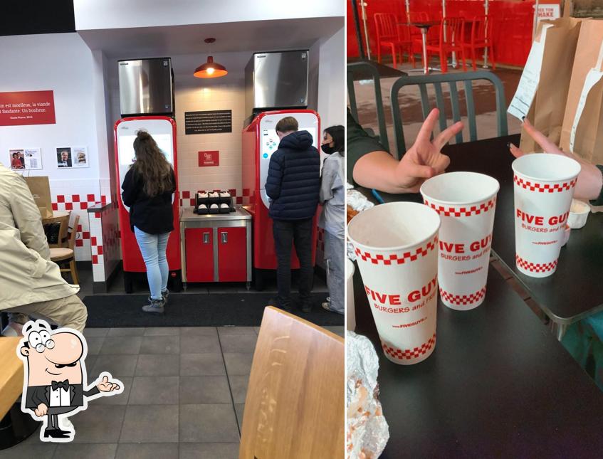 L'intérieur de Five Guys Bayonne Bab2