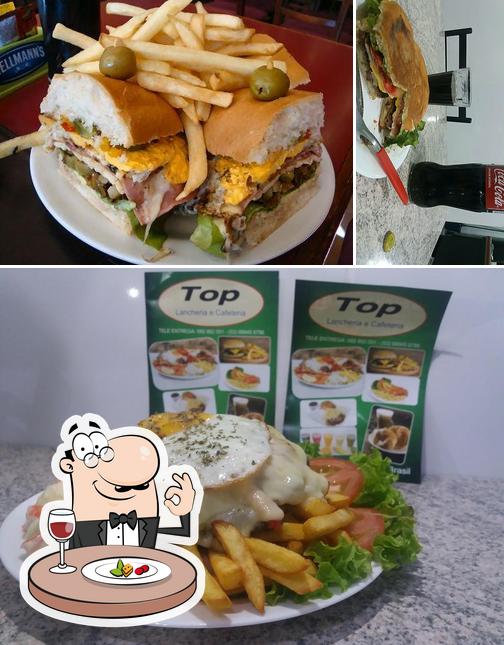 Comida em TOP Lancheria e Cafeteria