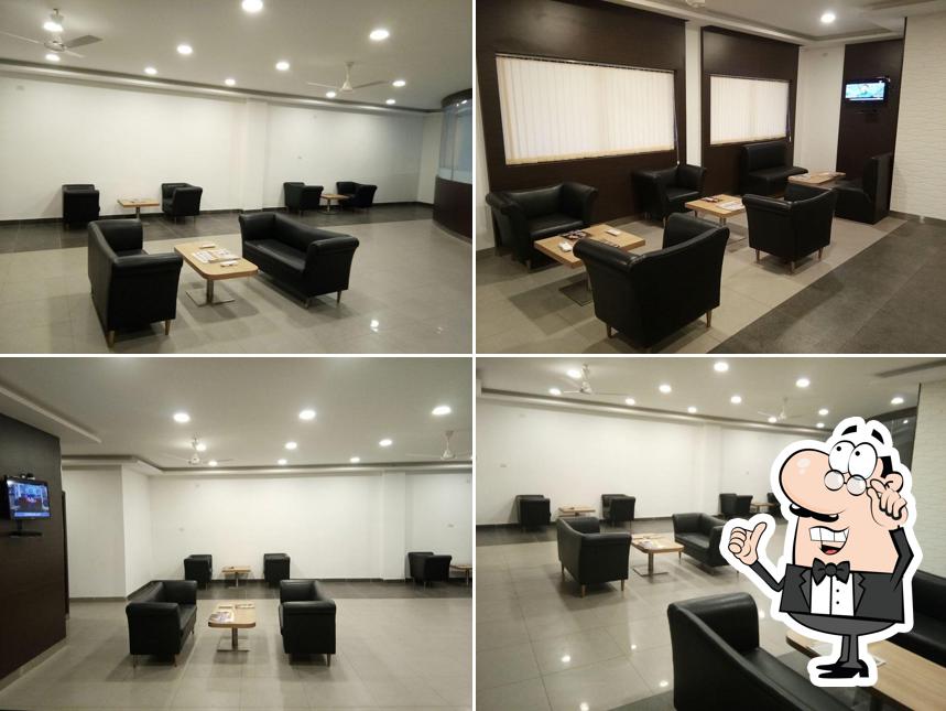 The interior of Vijayawada Executive Lounge Vijayavada