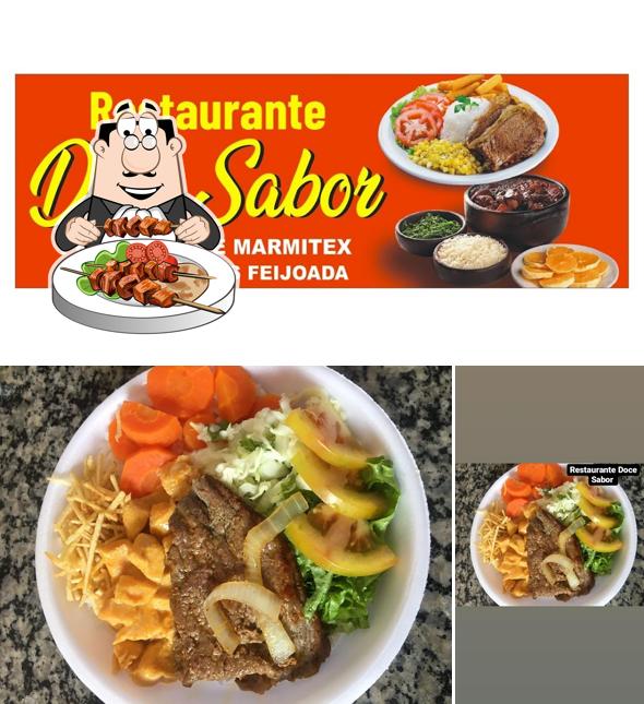 Comida em Restaurante Doce Sabor