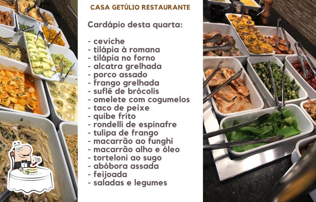 Casa Getúlio Restaurante serve uma variedade de pratos doces