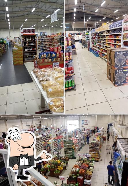 O interior do Supermercado Chapecó