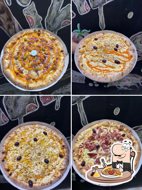 Experimente pizza no Tá em Casa Pizzaria