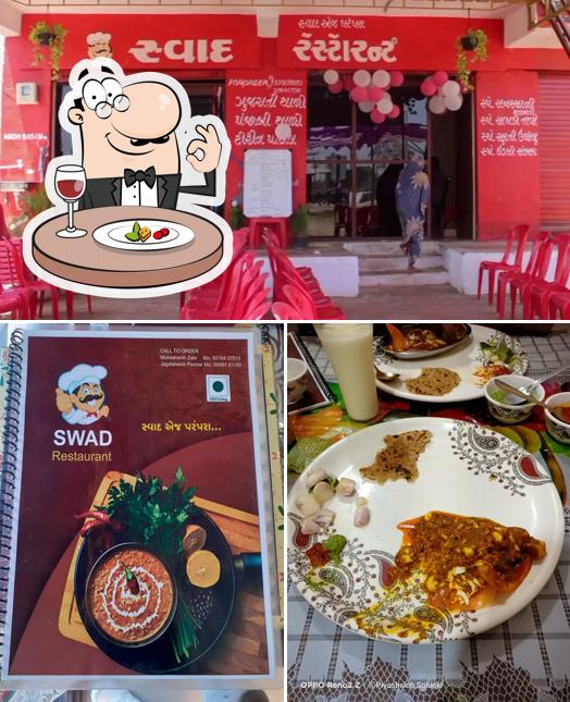 Among various things one can find food and interior at Swad Restaurant