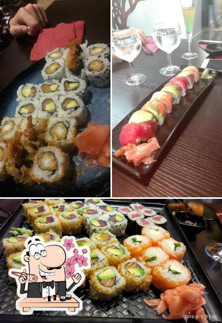 Try out various sushi options