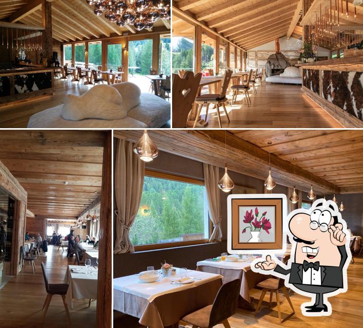 Gli interni di Dolomiti Lodge Alverà