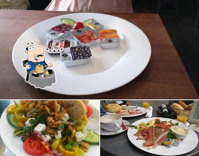 Meals at Cafe Bistro Cartoon