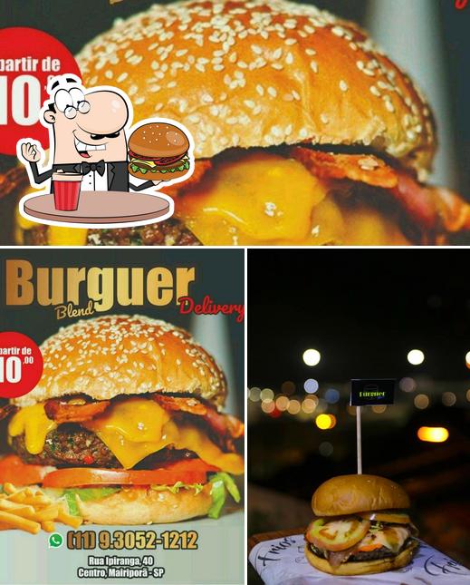 Peça um hambúrguer no Burguer Blend